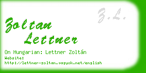 zoltan lettner business card