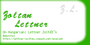 zoltan lettner business card